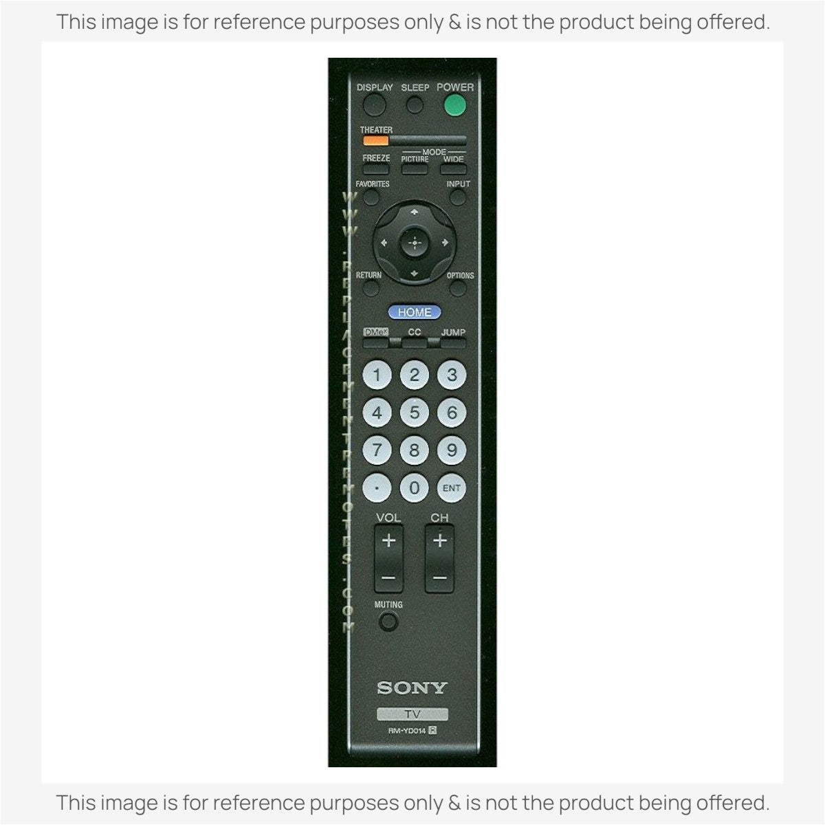Anderic Substitute For Sony RM-YD014 TV Remote Control - RMYD014 [RRYD023]