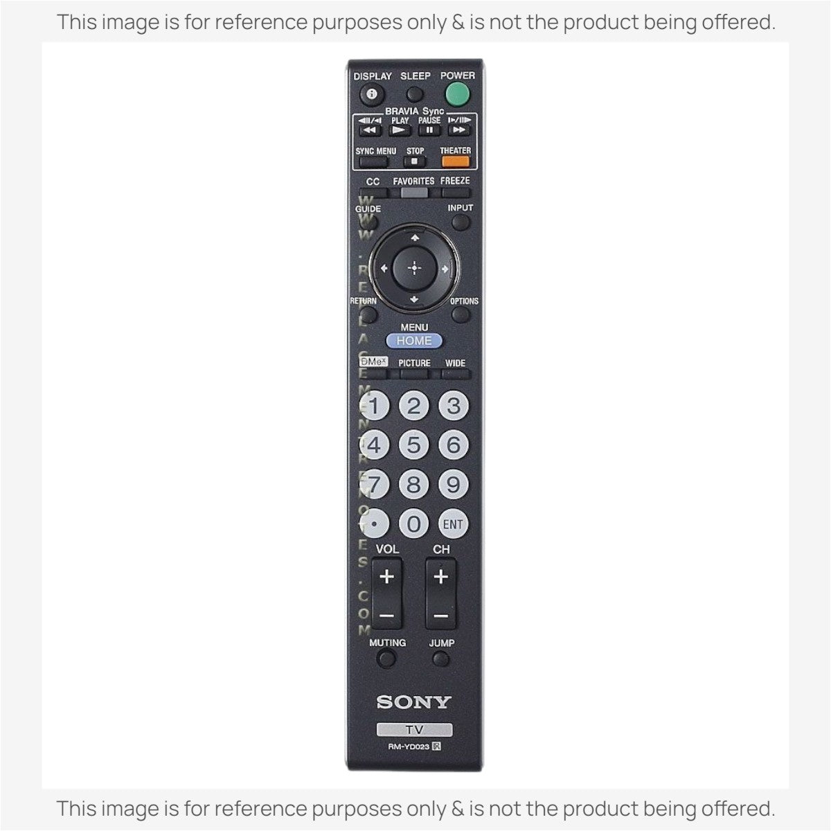 Anderic Substitute For Sony RM-YD023 TV Remote Control - RMYD023 [RRYD023]