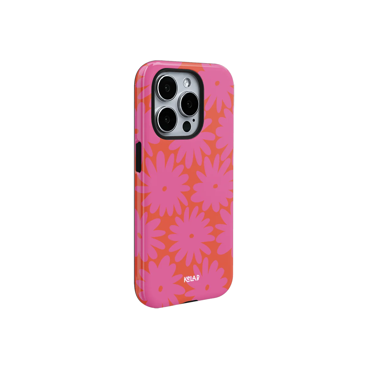 Sunflare Daisy | Retro Pink Floral Phone Case
