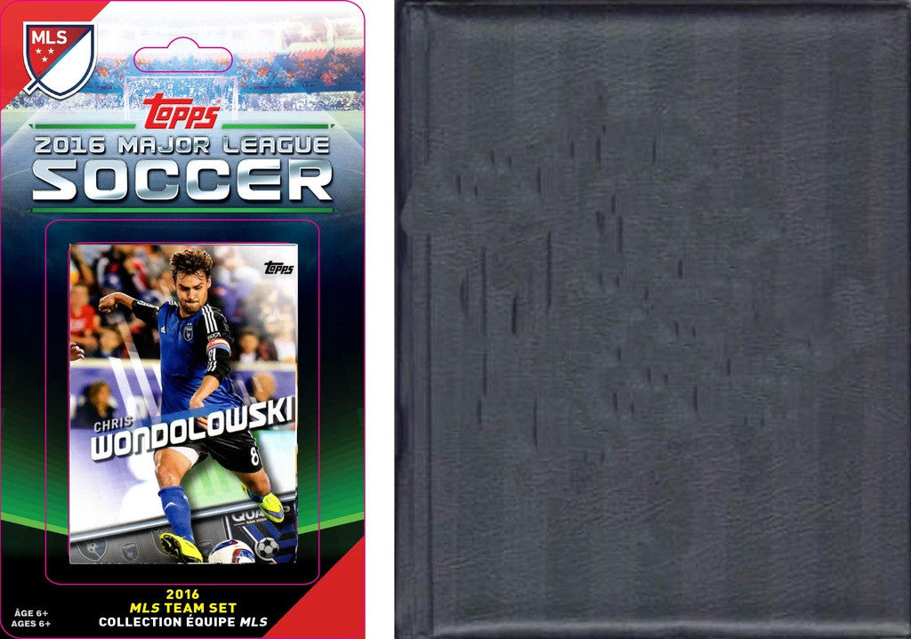 MLS San Jose Earthquakes Licensed 2016 Topps Team Set and Storage Album