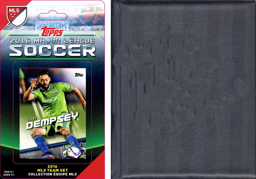 MLS Seattle Sounders Licensed 2016 Topps Team Set and Storage Album