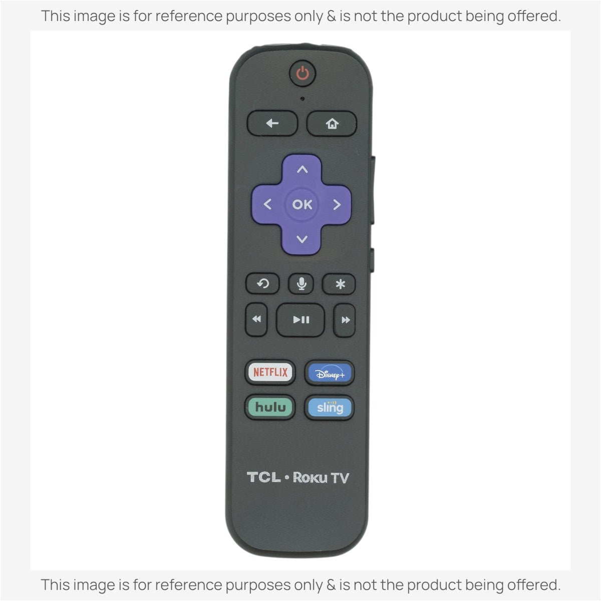 Anderic Substitute For TCL RCEL5 Voice Roku TV Remote Control - 06-WFZNYY-HRC580 [RCGZ1]
