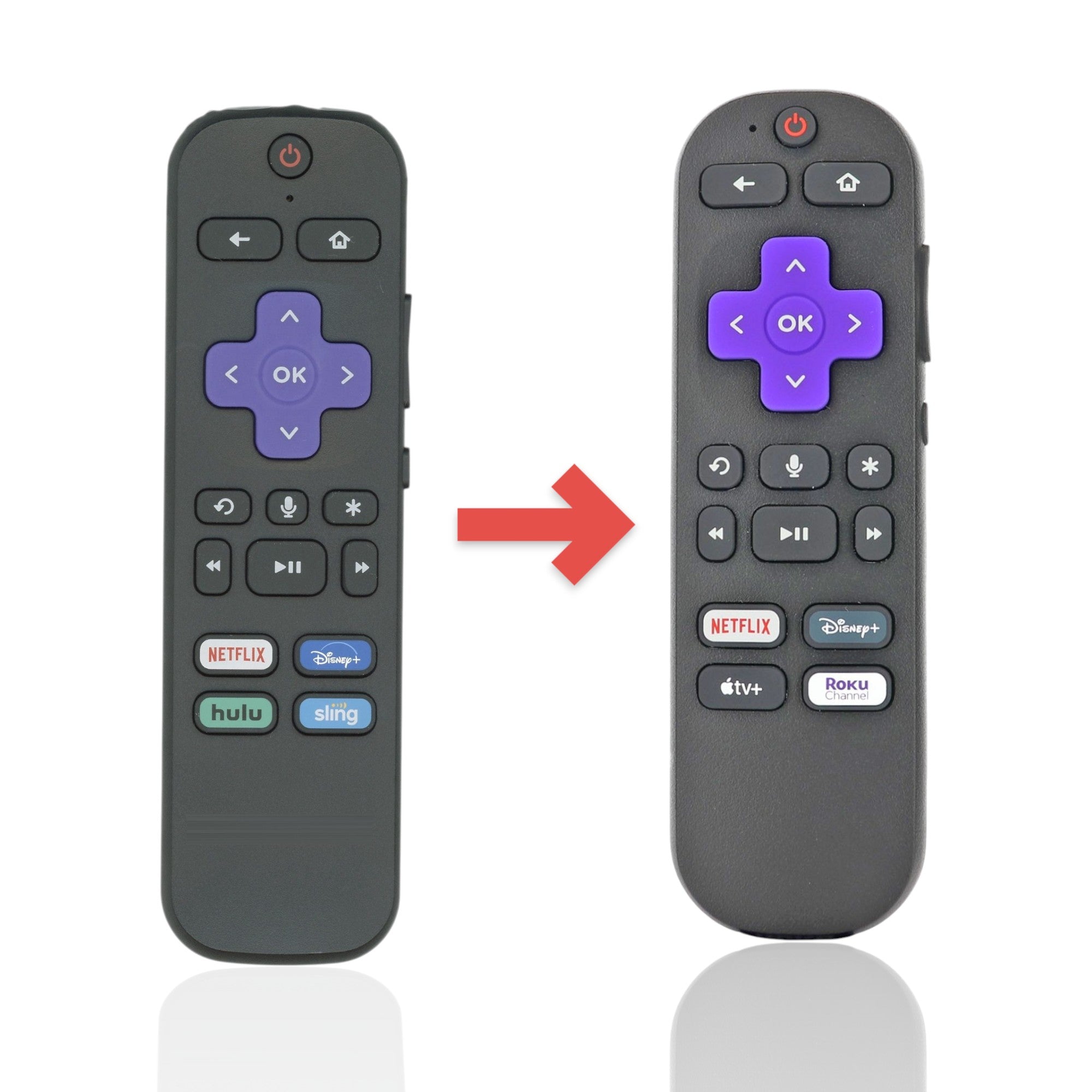Anderic Substitute For TCL RCEL5 Voice Roku TV Remote Control - 06-WFZNYY-HRC580 [RCGZ1]