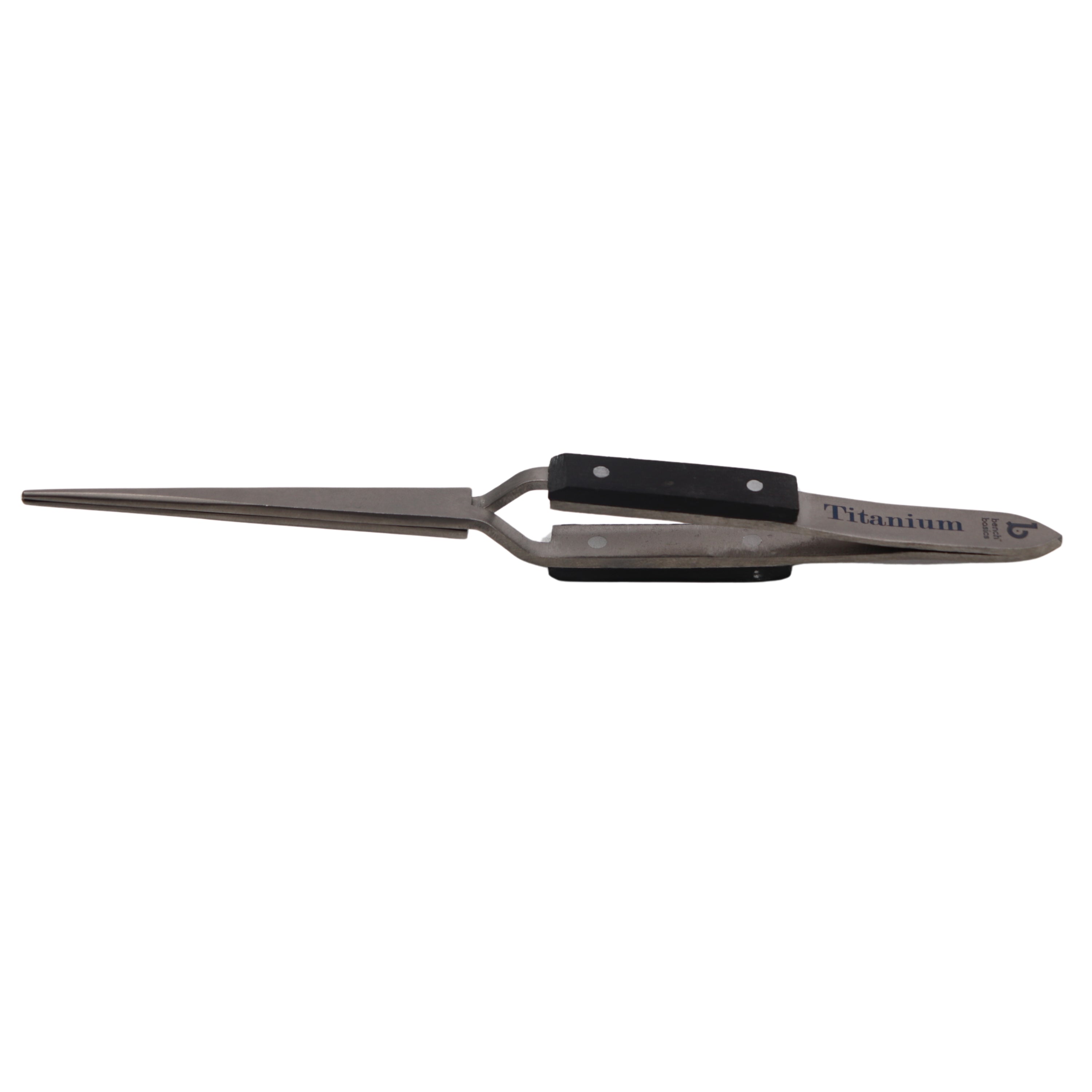 Titanium Tweezer, Cross Locking, Heavy Duty with Fine Point