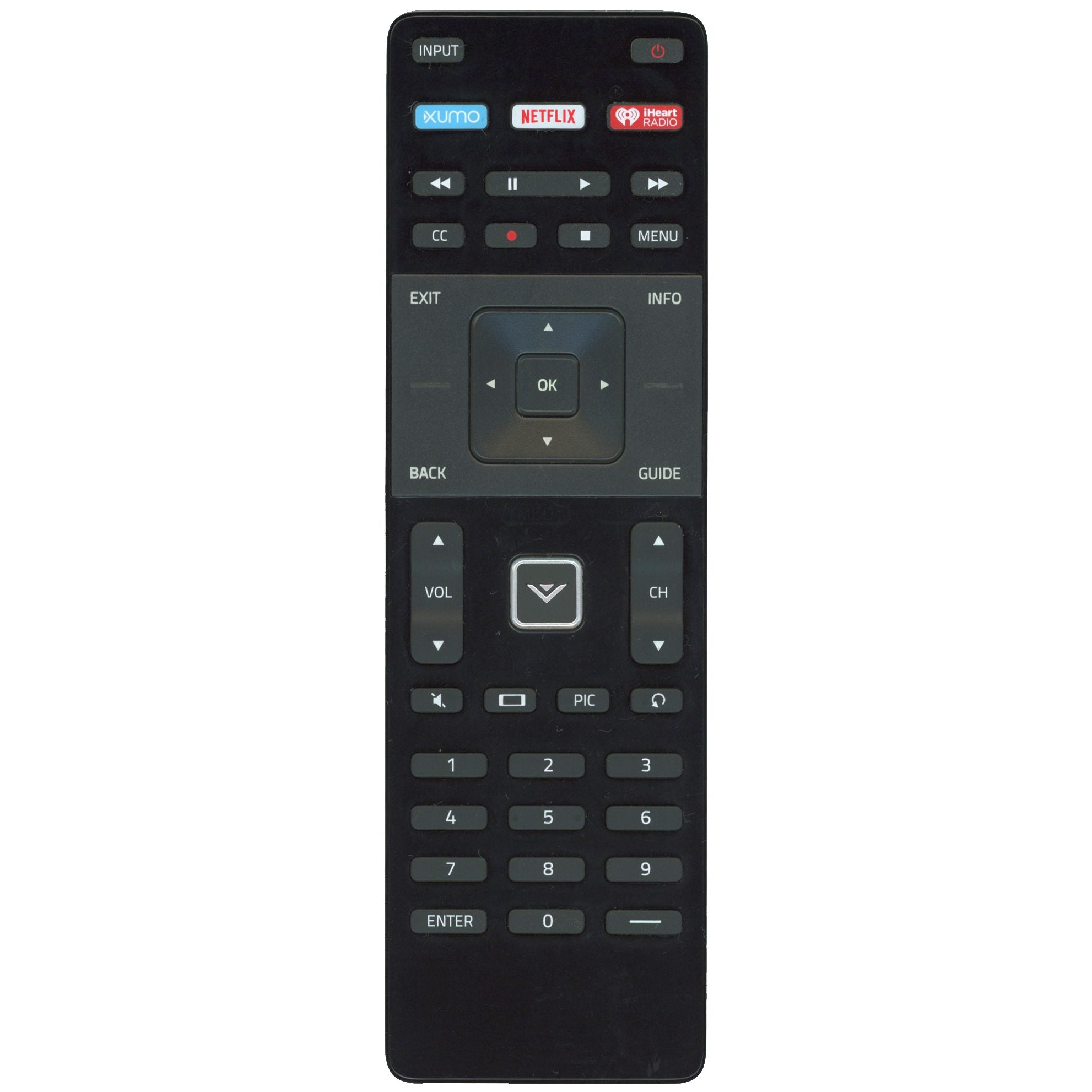 Vizio XRT122 Smart TV Remote Control - 790.02211.0002