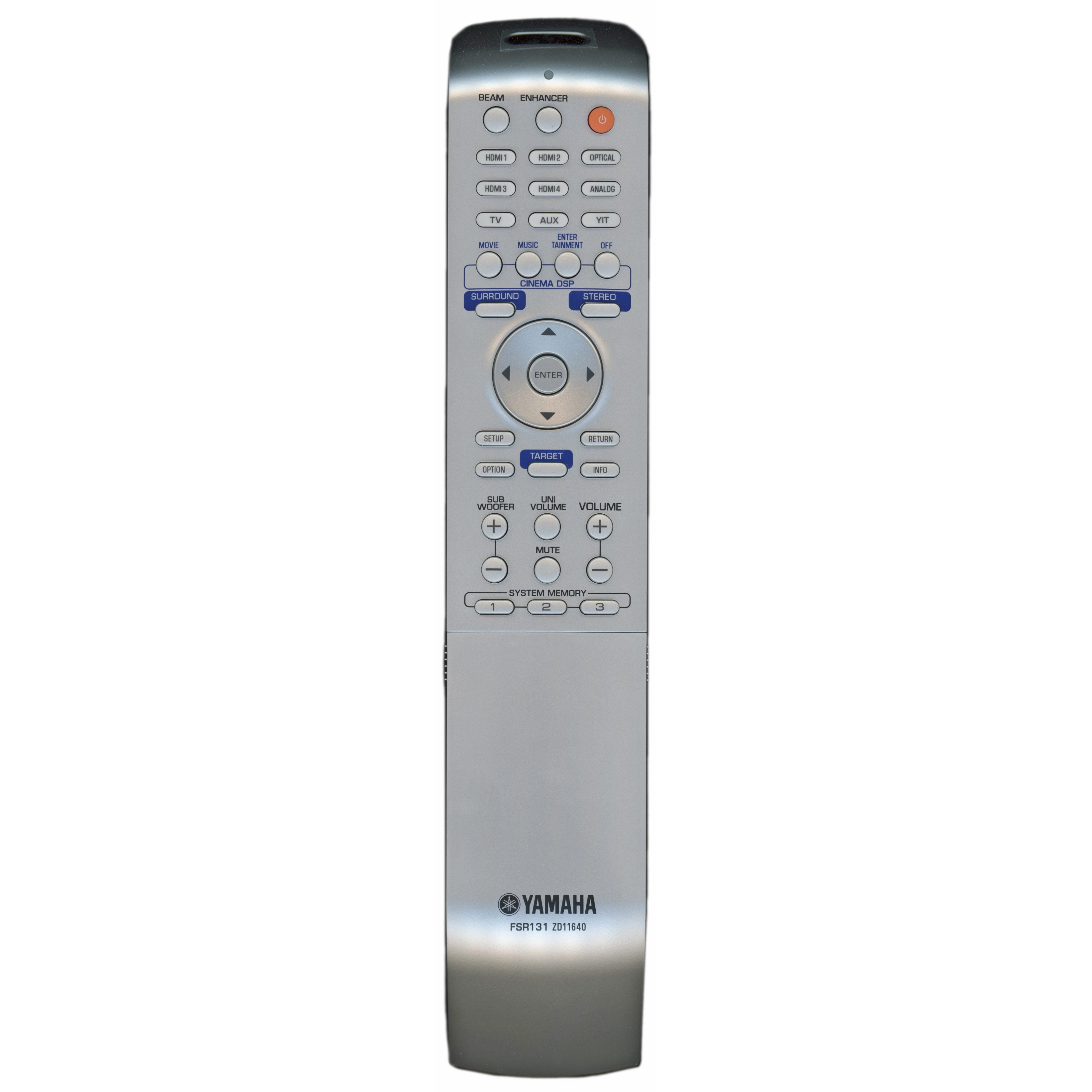 Yamaha FSR131 Sound Bar Remote Control - ZD116400