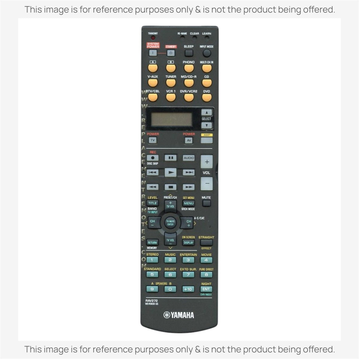 Anderic Substitute For Yamaha RAV272 A/V Receiver Remote Remote Control [RRAV311]