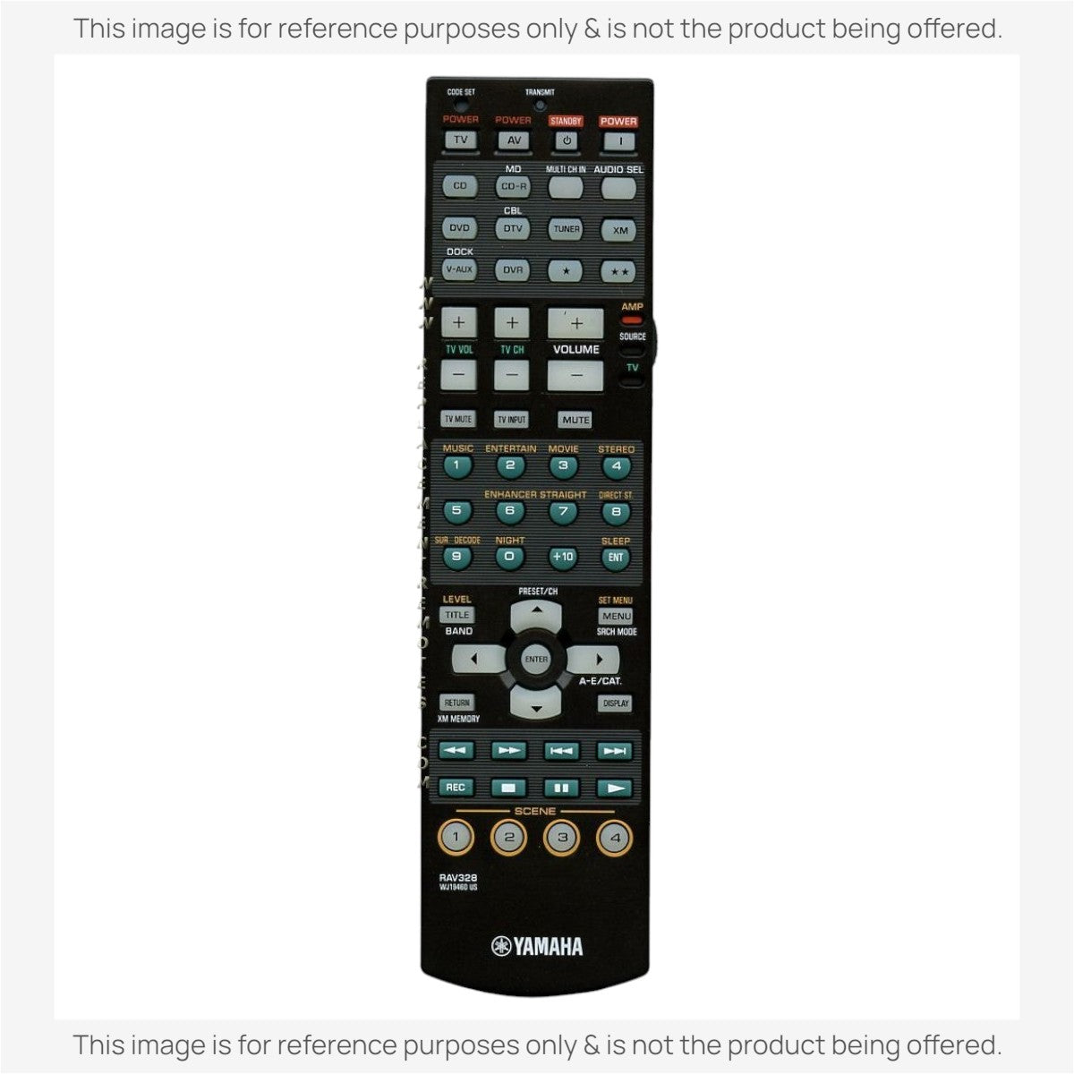 Anderic Substitute For Yamaha RAV328 A/V Receiver Remote Remote Control [RRAV311]