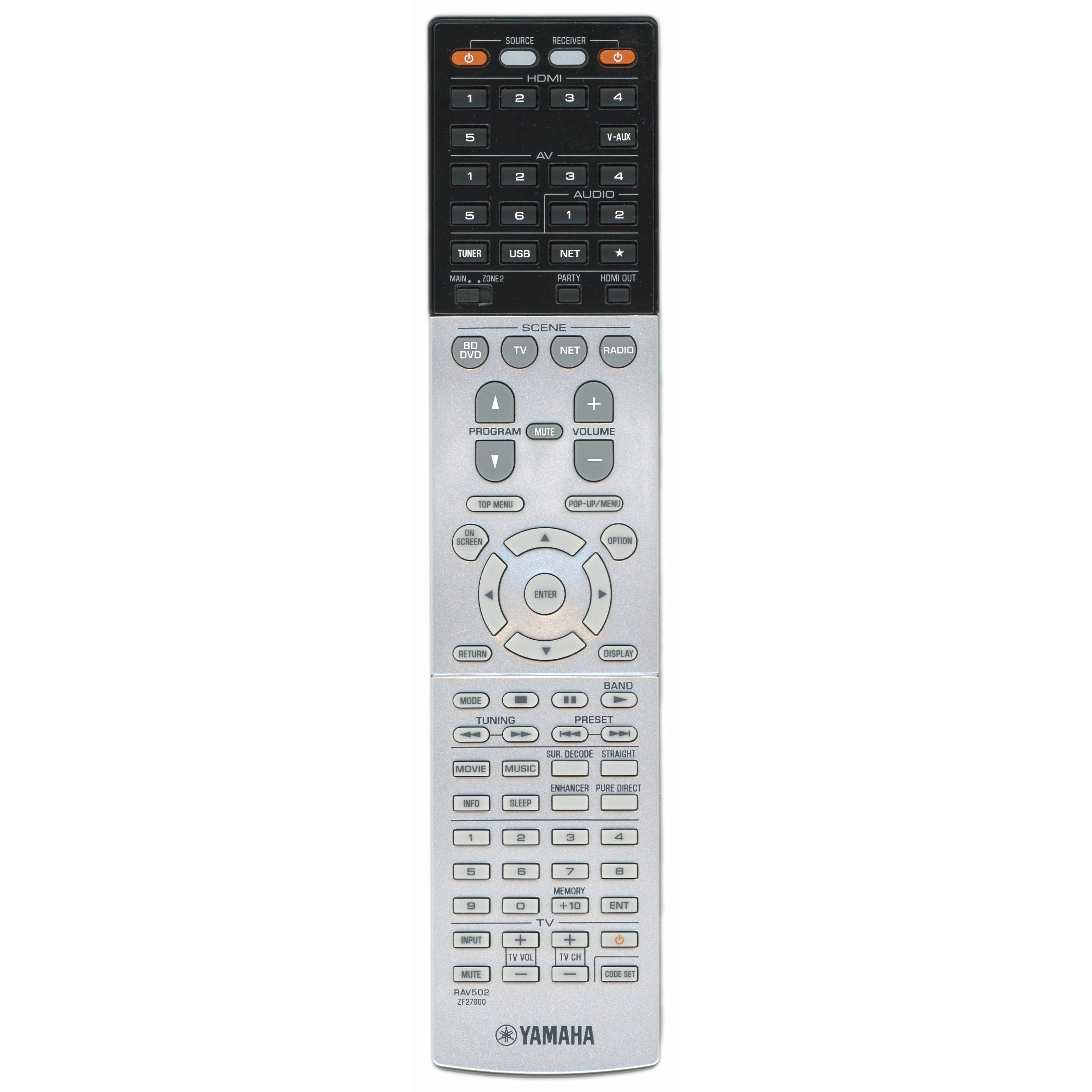 Yamaha RAV502 Receiver Remote Control