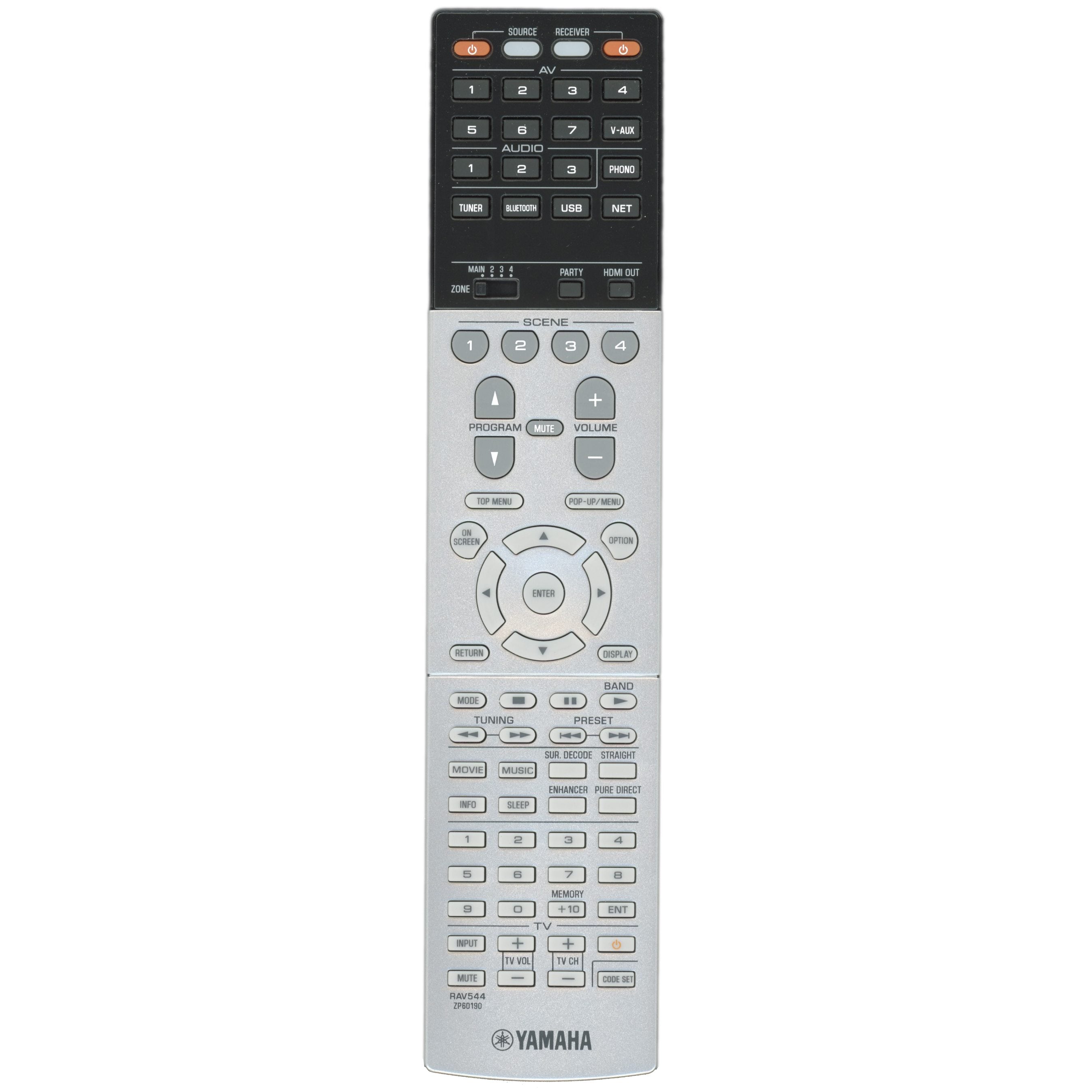 Yamaha RAV544 Receiver Remote Control