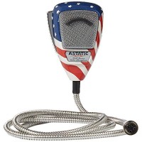 Astatic 302-10309 Stars N' Stripes Noise Canceling 4-Pin CB Microphone