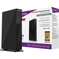 NETGEAR C6300-100NAS AC1750 (16x4) DOCSIS 3.0 WiFi Cable Modem Router Combo (C6300) Certified for Xfinity from Comcast, Spectrum, Cox, Cablevision & more,Black
