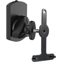 WALI Speaker Wall Mount Bracket for SONOS Play 1 and Play 3 Multiple Adjustments, Hold up to 22 lbs, (SWM001), Black
