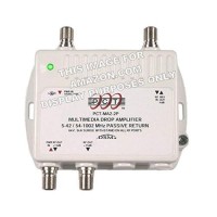2-Port Bi-Directional Cable Tv Hdtv Amplifier Splitter Signal Booster With Passive Return Path