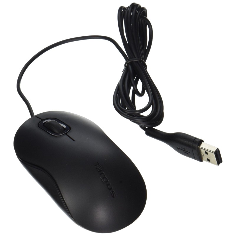 Targus Corporate Usb Optical Laptop Mouse With 6-Foot Usb Cord, Matte Black (Amu80Us)