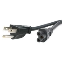 StarTech.com 10ft Black Laptop Power Cord NEMA5-15P to