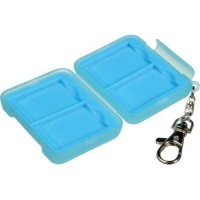 RUGGARD Light Blue Memory Card Case for 4 SD Cards