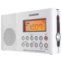 Sangean Am/Fm, Digital Tuning, Water Resistant To Jis7 Standard, Clock H-201
