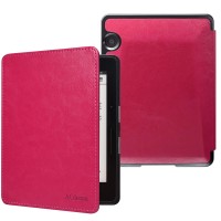 Acdream Kindle Voyage Case, The Thinnest And Lightest Premium Pu Leather Cover Case For Kindle Voyage (2014) With Auto Wake Sleep Feature, Hot Pink