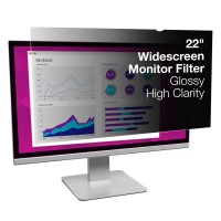 3M High Clarity Privacy Filter For 22 Widescreen Monitor (Hc220W1B)
