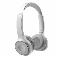 Cisco Headset 730 Wireless Dual On- Ear Bluetooth Headset With Case Usb-A Hd Bluetooth Adapter Usb-A And 3.5Mm Cables Platinum 1-Year Limited Liability Warranty (Hs-Wl-730-Buna-P)