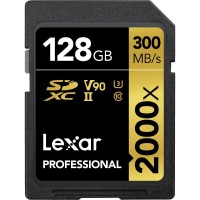 Lexar 128GB Professional 2000x UHS-II SDXC Memory Card