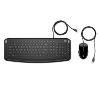 HP Pavilion Wired Keyboard & Mouse Set - Black, USB Plug-and-Play