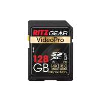 Ritz Gear 128GB SDXC UHS-II Card for DSLR & 8