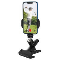 Moko Phone Stand Golf Cart Mount, Cell Phone Holder Golf Analyzer Accessories For Recording Golf Swing Multi Angles Clip Holder For Live Streaming Photography Fits 4.7