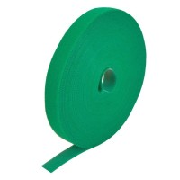 Digitmon 50Ft 08 Width Hook And Loop Fastening Strap Tape Cable Tie Roll (Green)