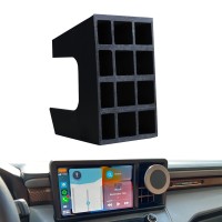 TEYOUYI Phone Mounting for Ford Maverick 2022 - Cubby Grid Accessory, Black - Snug Fit, AC Vent Clip Compatible - Easy Installation, Secure Hold - Cell Phone Mount Solution for Ford Maverick