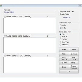 Deftun MSR X6 USB Magstripe Credit Card Reader & Writer