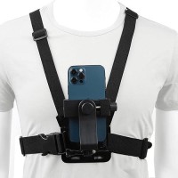 PellKing Black Mobile Phone Chest Mount Harness for Action Cameras