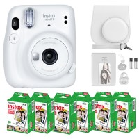 Fujifilm Instax Mini 11 Camera With Fujifilm Instant Mini Film 60 Sheets Bundle With Deals Number One Accessories Including Ca