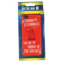 Doctor Who Red Dalek Exterminate Iphone 5/5s Hard Snap Case Licensed Dw00527-2