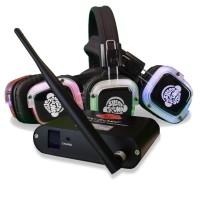 Silent Sound System 50 Pack Silent Disco Led Headphone Package 50 Rf Headphones 1 Transmitter