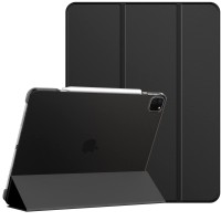 JETech Case for iPad Pro 12.9-Inch (6th/5th Generation, 2022/2021 Model), Slim Stand Hard Back Shell Smart Cover with Auto Wake/Sleep (Black)