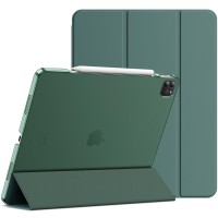 JETech Case for iPad Pro 12.9-Inch (6th/5th Generation, 2022/2021 Model), Slim Stand Hard Back Shell Smart Cover with Auto Wake/Sleep (Misty Blue)