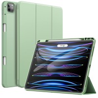 Jetech Case For Ipad Pro 12.9-Inch (6Th/5Th Generation, 2022/2021 Model) With Pencil Holder, Support 2Nd Pencil Charging, Slim Tablet Cover With Soft Tpu Back, Auto Wake/Sleep (Matcha Green)