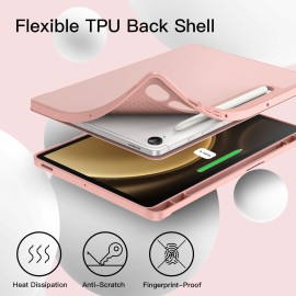 Jetech Case For Samsung Galaxy Tab S9 Fe 109Inch With S Pen Holder Soft Tpu Trifold Stand Protective Tablet Cover Support S