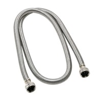 Fluidmaster 9Wm48 Noburst Washing Machine Hose 34 In X 4 Ft Female 1000 Psi Stainless Steel