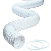 Deflecto Cph38W Hose Vinyl White 3X8 Inches